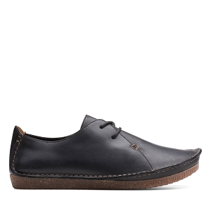 CLARKS JANEY MAE<br>Black Leather