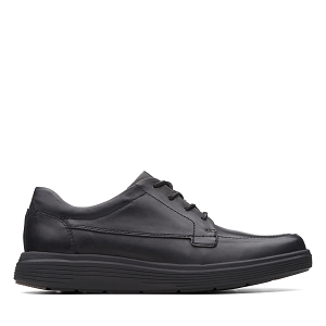 CLARKS UN ABODE EASE<br>Black Leather
