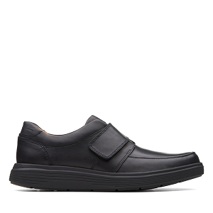 CLARKS UN ABODE STRAP<br>Black Leather