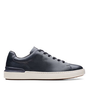 CLARKS COURTLITE LACE<br>Navy Leather