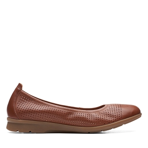 CLARKS JENETTE EASE<br>Tan Leather