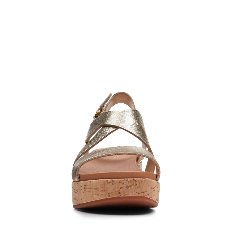 Clarks womens casual kimmei cork champagne2537801_3