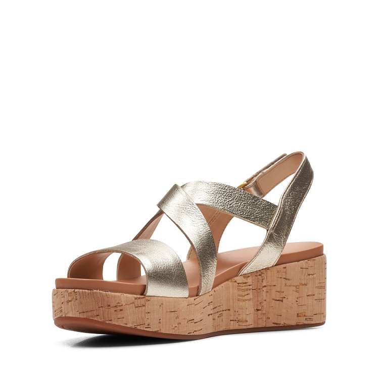 Clarks womens casual kimmei cork champagne2537801_4