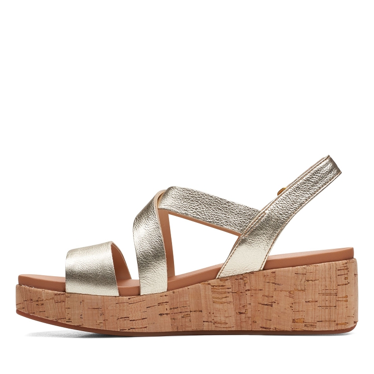 Clarks womens casual kimmei cork champagne2537801_5